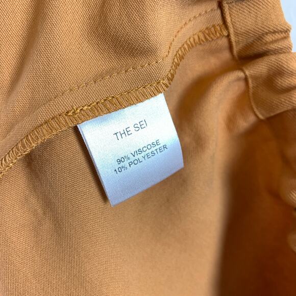 NWT The Sei Gathered Asymmetrical One Shoulder Cropped Sleeve Shirt Top Size 6 - Picture 6 of 6